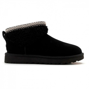 UGG Women's Ultra Mini Maxi Curly Boot - Black